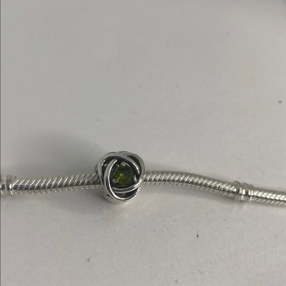 Authentic Pandora Silver 925 August Birthstone Eternity Circle Charm 790065C03